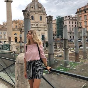 High wasted Striped shorts!